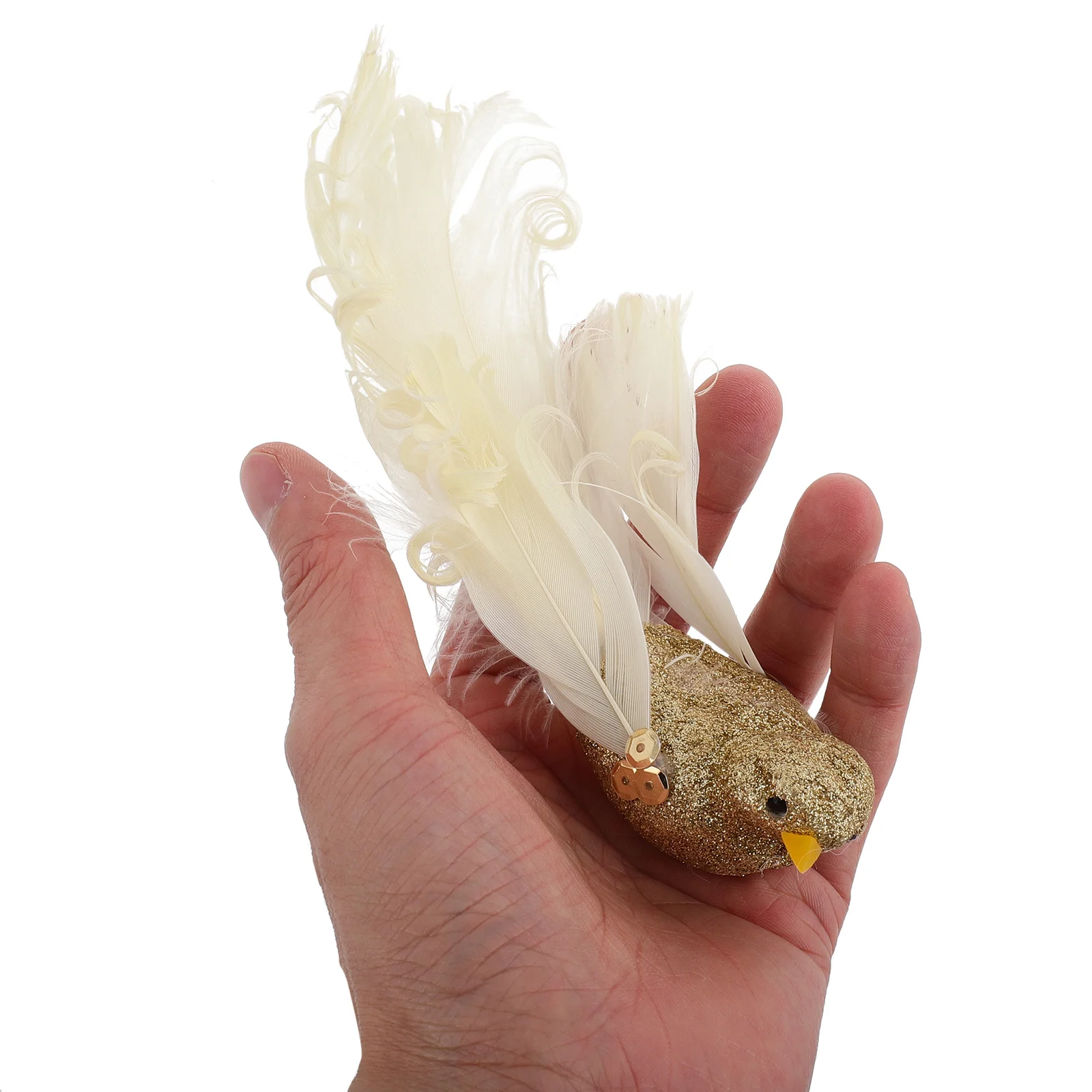 

6Pcs Lifelike Artificial Birds Glitter Accent Decorative Indoor Plants Garden Tree Adornments Clip-on Ornaments