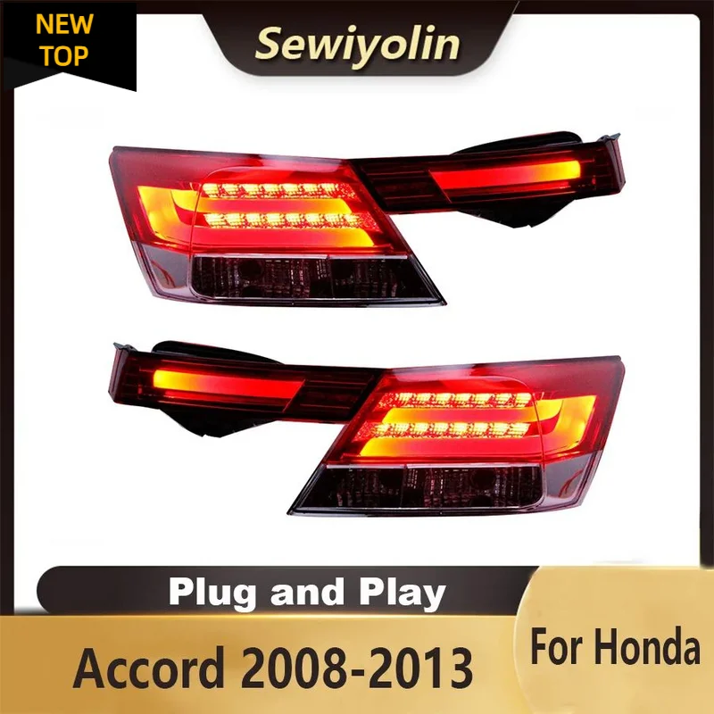 

Car Accessories Animation LED For Honda Accord 2008-2013 Trailer Lights Tail Lamp Rear DRL Signal Automotive Plug And Play