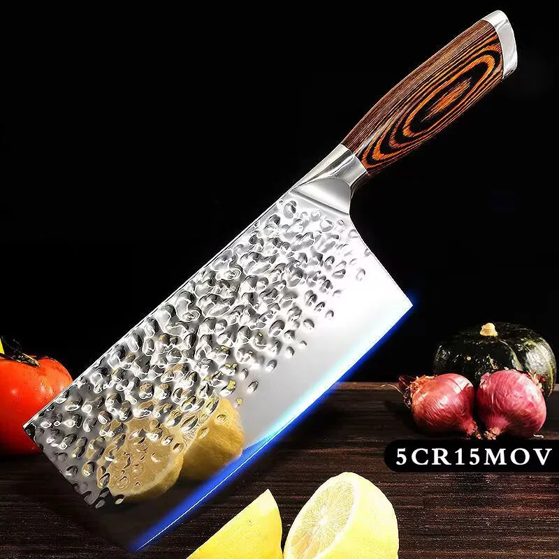 

Professional Slicing Cleaver Sharp Kitchen Chef Knives Chinese Forged Knife Butcher Knife for Kitchen Sharpener Cooking Tools