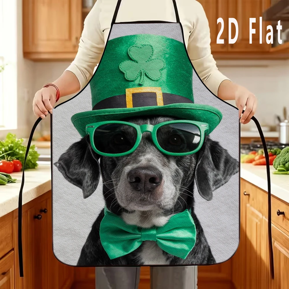 

Фартук с принтом клевера для собак, несколько размеров, для кухни/ресторана/барбекю, прочный и легко чистится