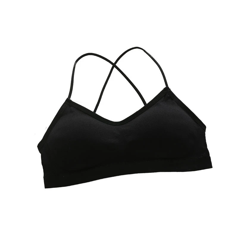 Women Top Cross Strap Sports Bra Thin Push Up Sport Bra Yoga Gym Crop Top Brassiere Fitness Tube Top Breathable Beauty Back Bras