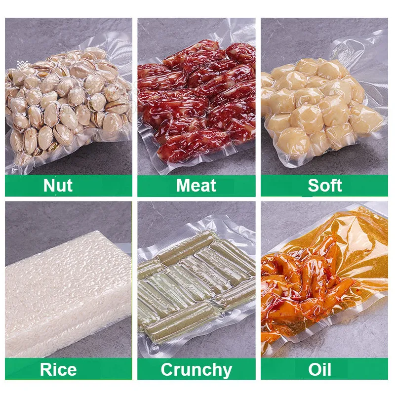 진공 실러 씰링 기계에 대 한 100 개/몫 진공 가방 주방에 대 한 가정용 식품 포장 저장 가방