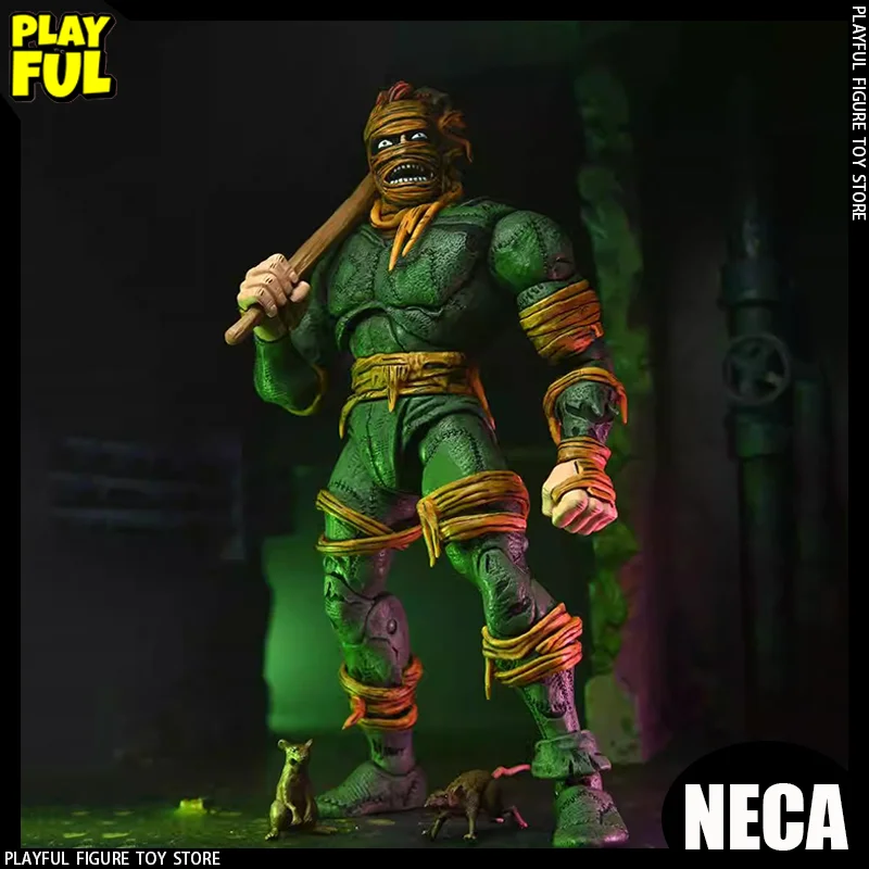 Nuovo In Magazzino Originale Neca Ninja Il Re Ratto Anime Figura Eastman E Lairds Neca 54371 Action Figure Bambola Giocattoli Per Bambini Regalo
