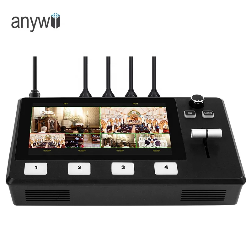 2026 Anywii Professional Vmix Controller Video Switch Broadcast Console Mixer Live Streaming Switcher Video Switcher Mixer