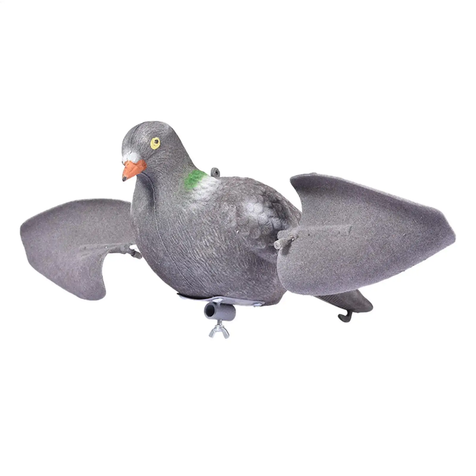 Simulation Bait Pigeon Motion Decoy Wind Decoy with Movable Wings for Garden Decor Yard Ornament for Hunting