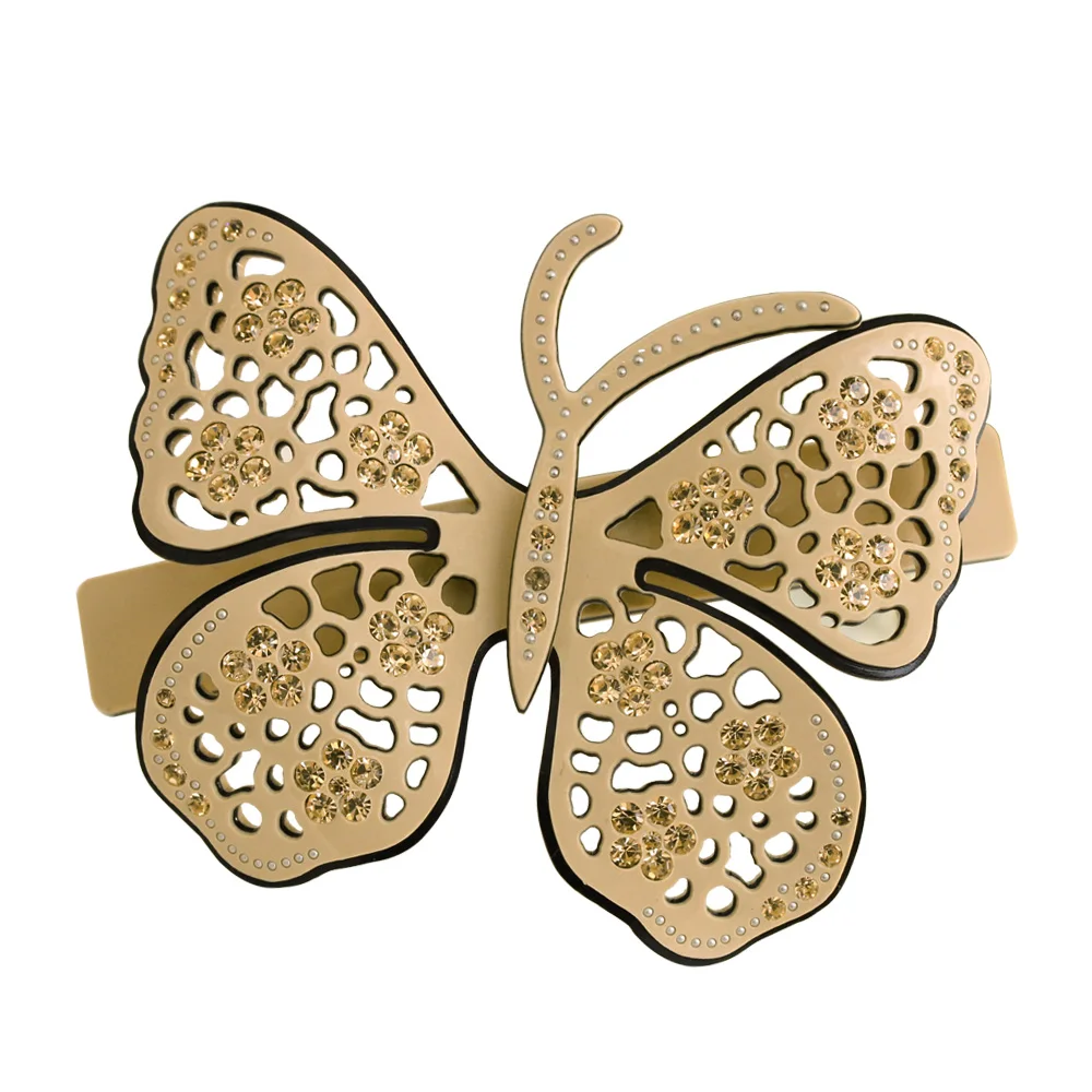 Barrettes de pince à cheveux papillon faites à la main pour femmes et filles, A Paris French Design, bijoux de cheveux, accessoire d'ornement, diadème pour Noël