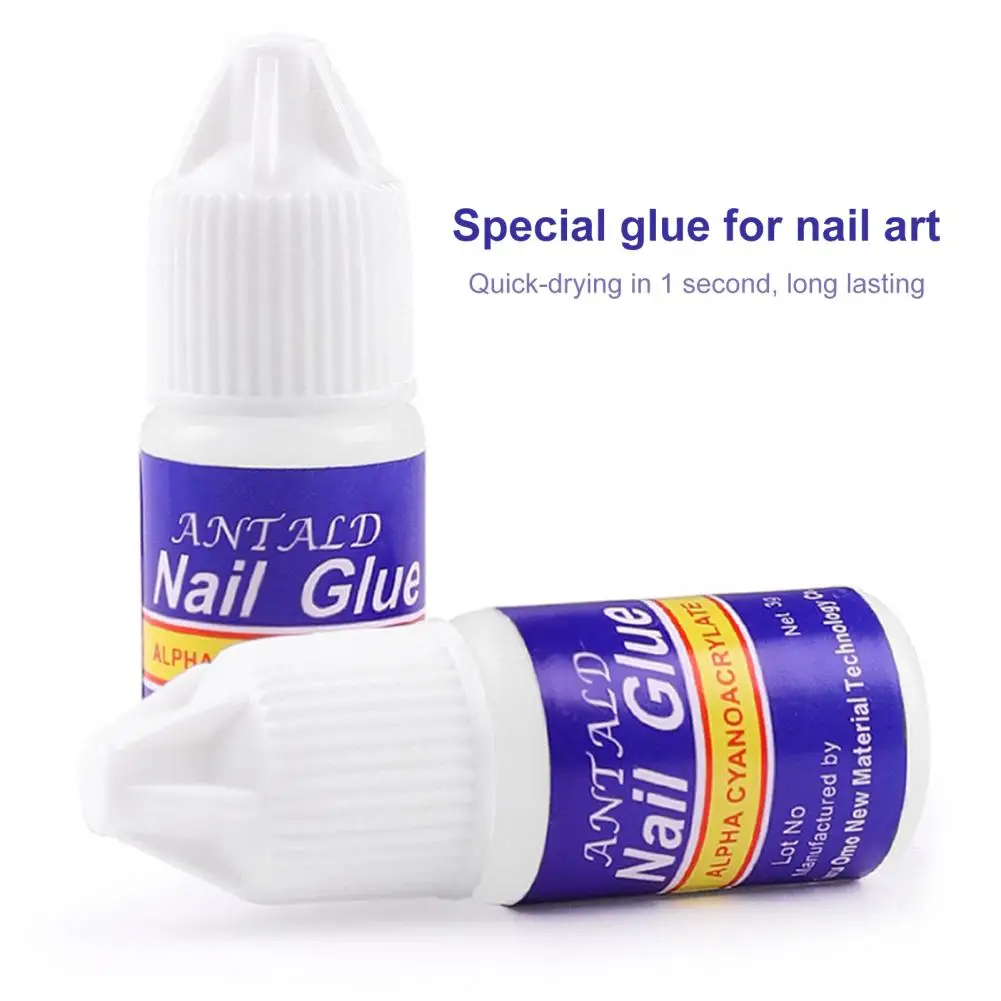 

3g ANTALD Nail Drill Glue Helpful with Brush Nail Sticky Glue Reinforce Rhinestone Nail Drill Glue for Female