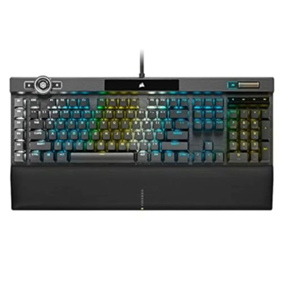 

Механическая игровая клавиатура K100 RGB с переключателями Cherry MX Speed RGB Silver, PBT-клавишами Double-Shot, Elgato Stream Deck и iCU