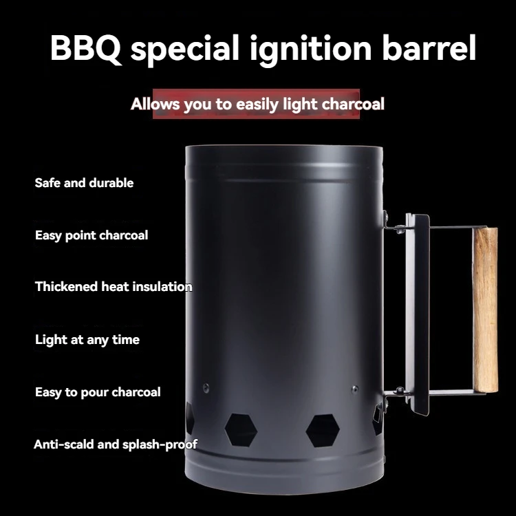 スパークバケット 炭バケット 炭点火 炭バケット バーベキューストーブ点火装置 屋外バーベキューストーブ点火シリンダー