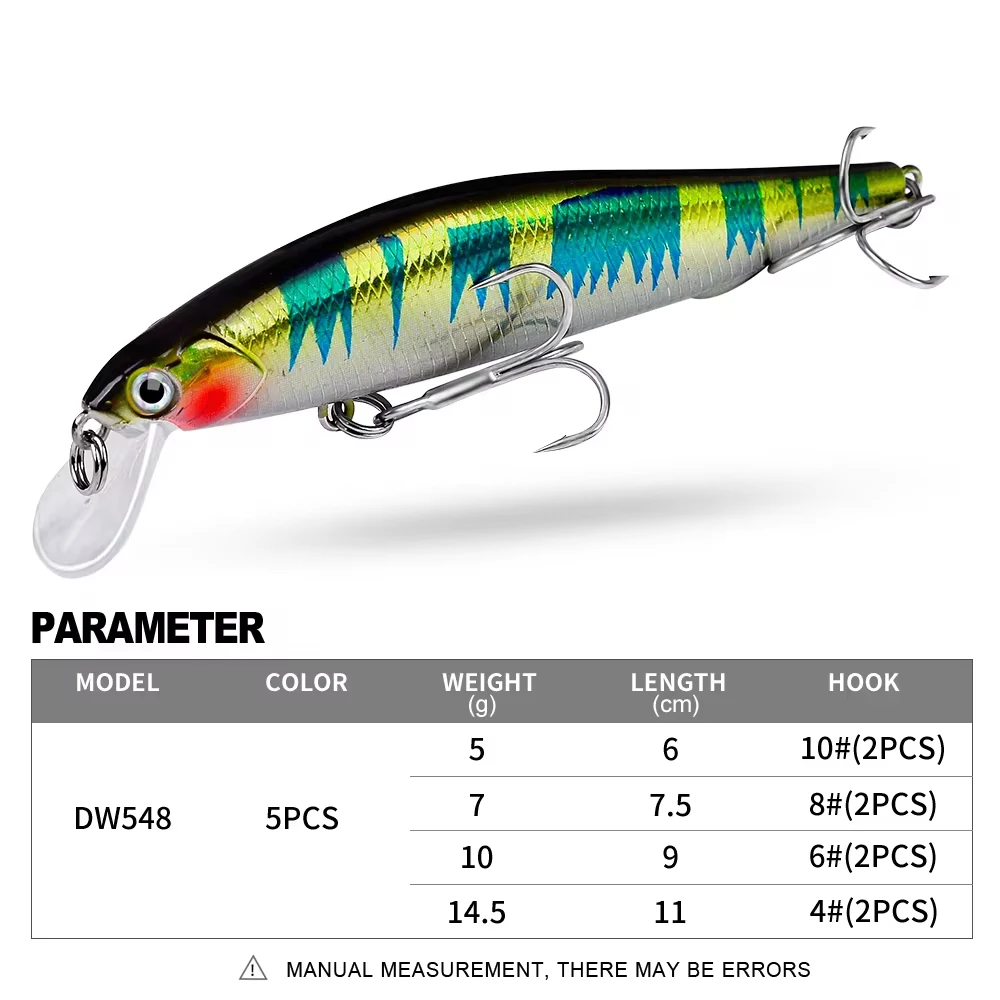 PROBEROS 1PCS Sinking Minnow 5g-7g-10g-14.5g Trolling Fishing Lure Arfiticial Hard Bait Wobblers Bass Crankbait Fishing Tackle