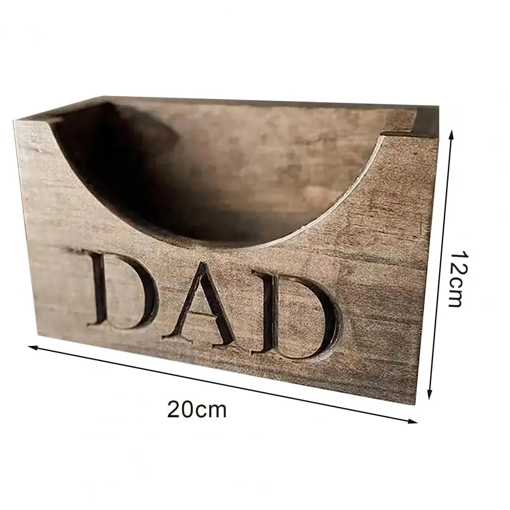 2026 قبعة بيسبول خشبية حامل أبي مكتوبة سميكة تكويم الأب يوم قبعة حامل خزانة غرفة النوم قبعة عرض المنظم #6