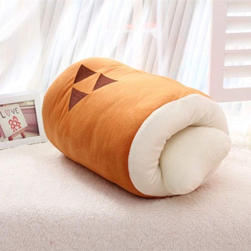 

Nice Monster Hunter Huge Grilled Meat Pillow Plush Barbecu with Big Bone Stuffed Toy Children's Christmas Home Decoration Gift