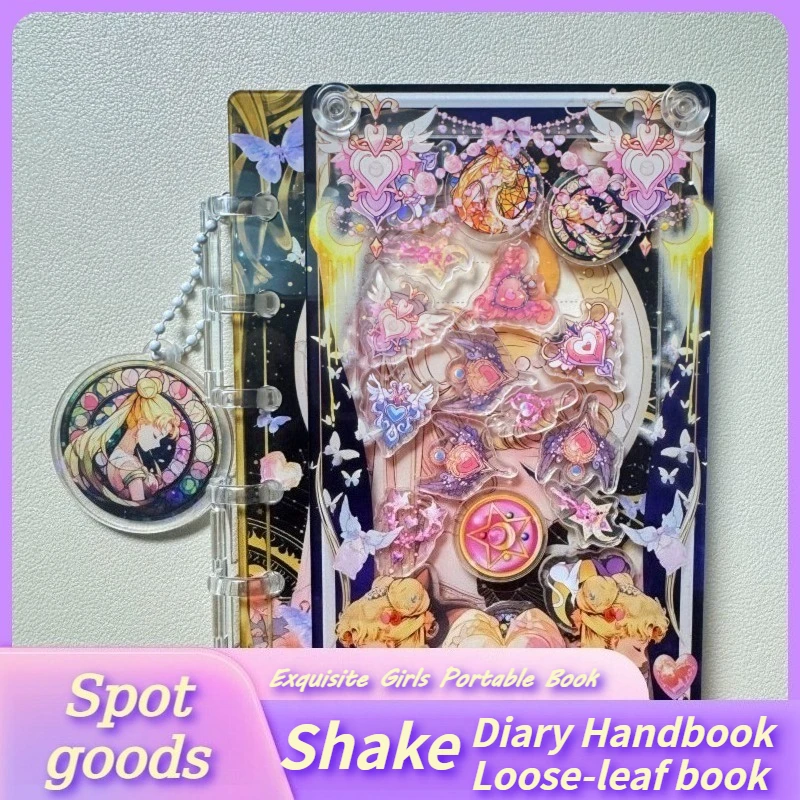 

Акриловые заметки с сердечками для девочек формата А7, ручные заметки, книги с отрывными листами, горячие подарки для студентов, изысканные портативные книги для девочек, точечные товары