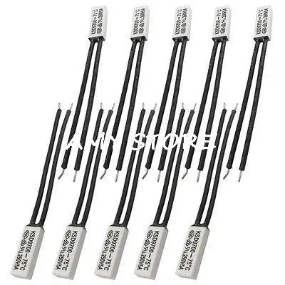 

10 шт. KSD9700 115C-150C 120/125/130/135/140C NO нормальный открытый пластиковый термостат температуры переключатель термозащита 250 В 5А