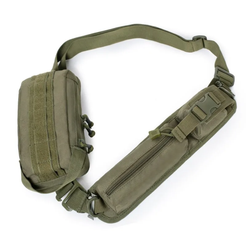 Tactical Sling Chest Pack Multifunction Molle Hip Waist Bag Camping Outdoor EDC Tools Storage Pouch Shoulder Strap Sundries Bag