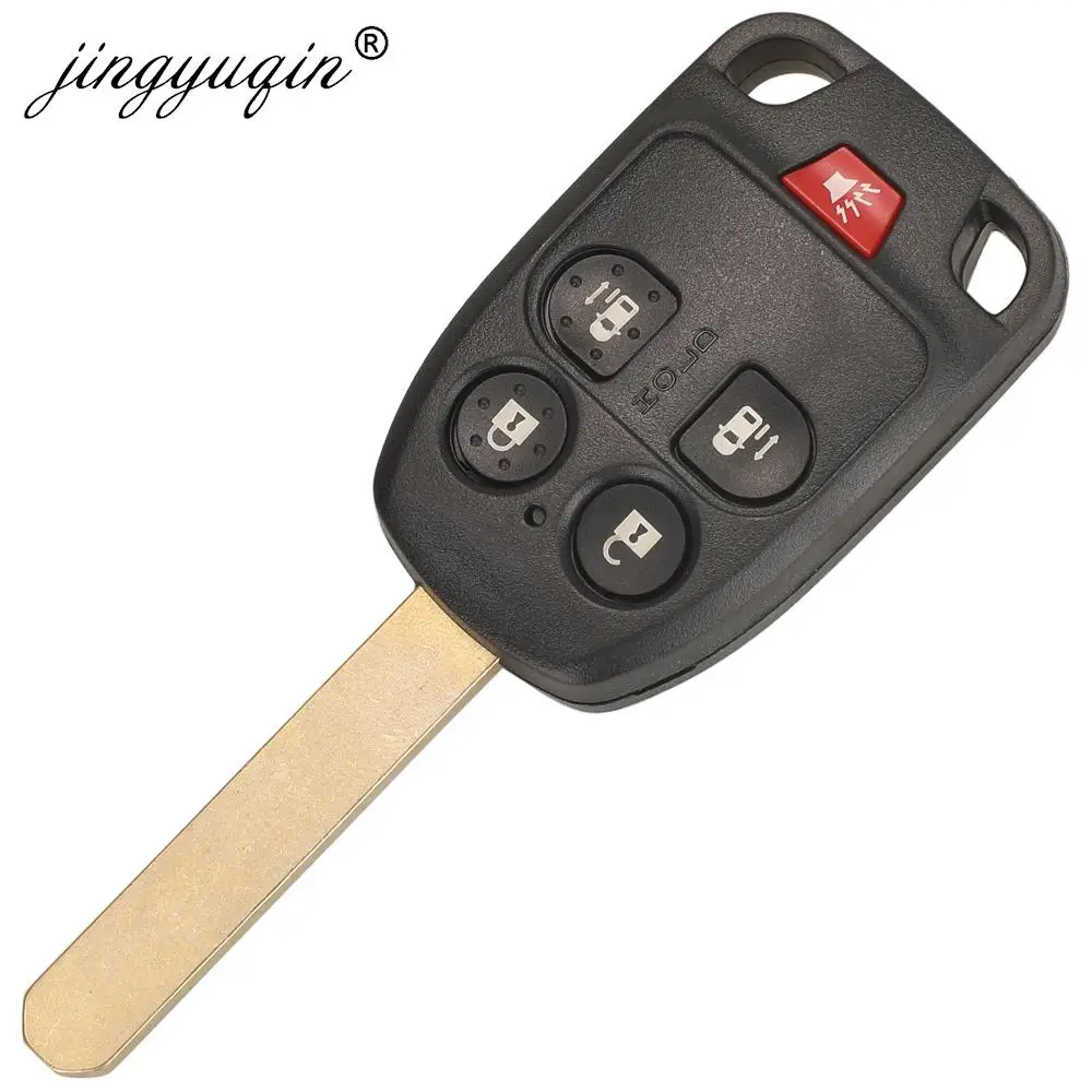 jingyuqin N5F-A04TAA 5/6 Button Remote Car Key for Honda Odyssey EX 2011 2012 2013 2014 313.8Mhz ID46 KeyChain Auto Keys Control