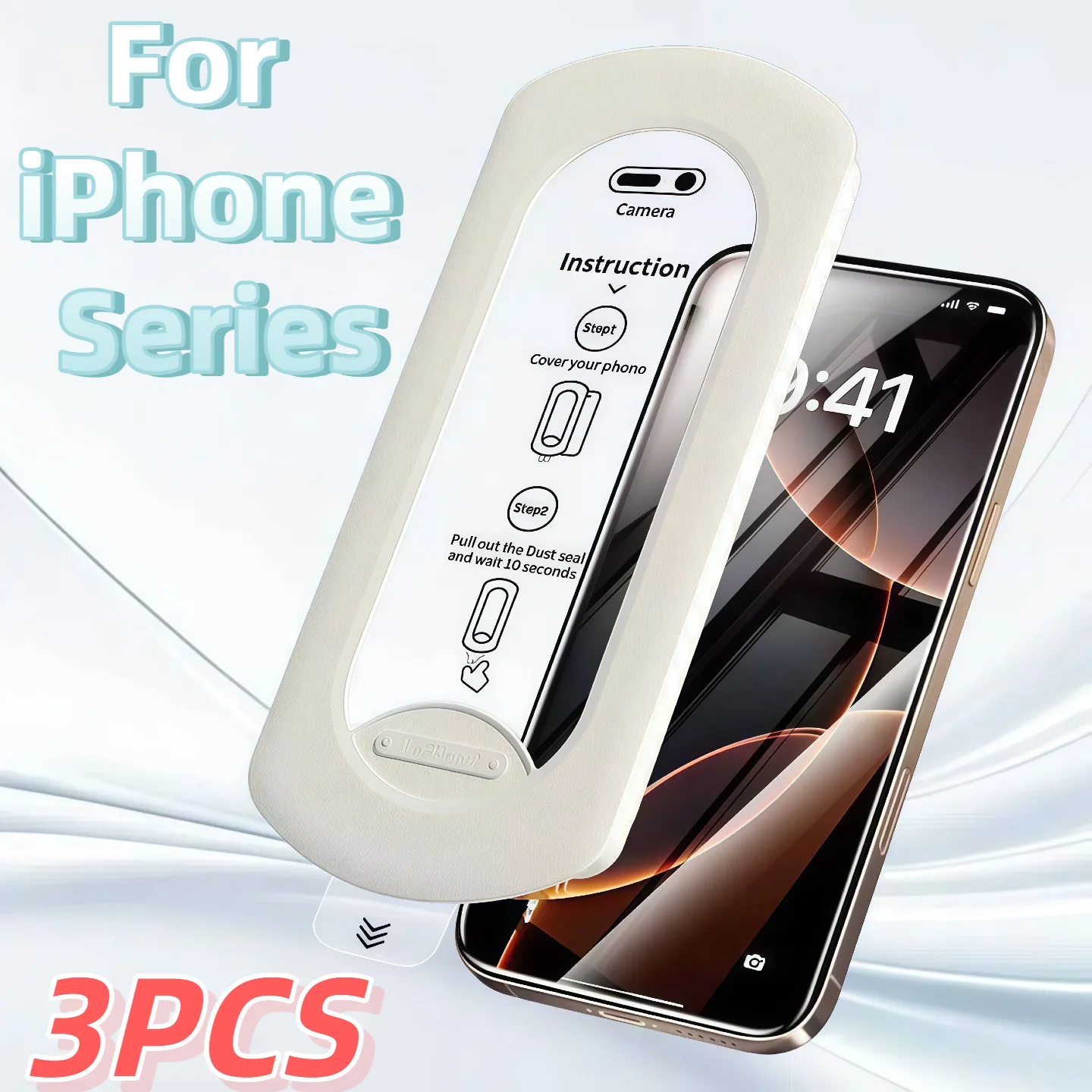 

Комплект из 3 защитных стекол HD для iPhone 17, 16, 15, 14, 13 PRO MAX PLUS XS XR: ультрапрозрачные, с защитой от царапин и отпечатков пальцев
