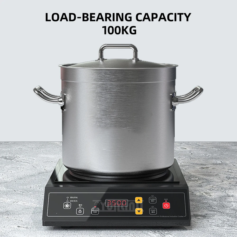 عالية الطاقة 3500 واط طباخ التعريفي التجاري شقة أعلى موقد التعريفي للمطبخ استخدام خيارات الجهد 220 فولت/110 فولت #5