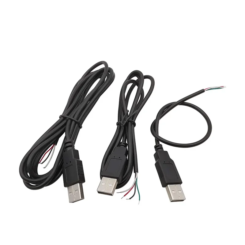 5V USB 0.3M 1M 2M 2 Pin 4pin 2 Wire DIY usb Male Female Jack Connector Cable Power Charge Extension Cable Cord Connector Adapter