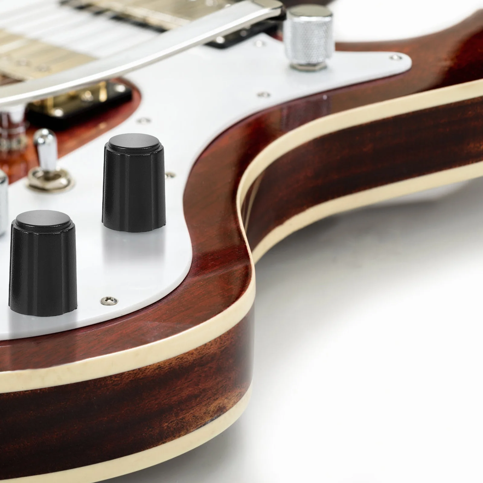 

10 Pcs Bass Guitar Knobs Electric Parts Control Repair Caps Replacements Volume