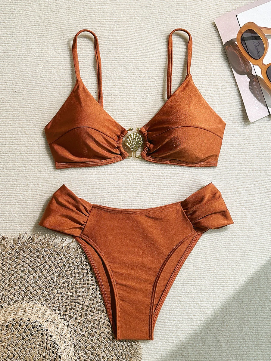 

Микро-бикини 2026, сексуальный купальник, женский купальник, комплект бикини с пуш-ап, купальный костюм с лямкой на шее, бикини, пляжная женская одежда