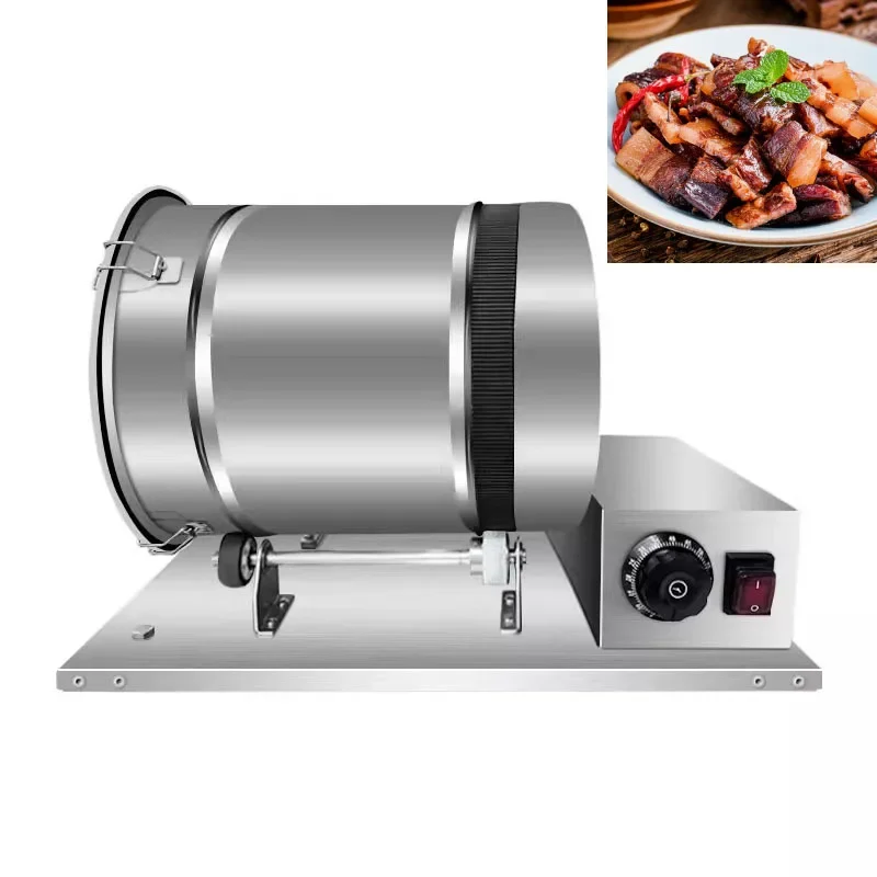 220V 40W  Automatic Meat Curing Machine Timing 304 Stainless Steel Barrel Meat Marinating Machine Small Marinating Machine