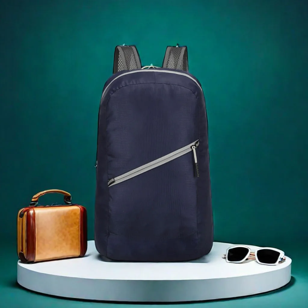 Portable Foldable Skin Canvas Backpack Outdoor Backpack with Lightweight Material All-match Backpack for Mountaineering Travel