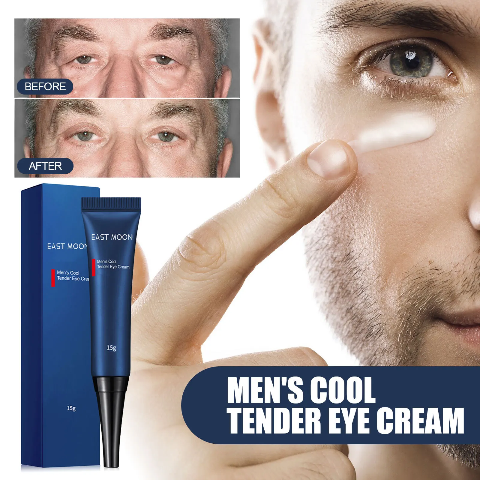 

Hydrating Retinol Eye Cream for Men - Moisturizes, Revitalizes Eye Skin and Reduces Wrinkles and Brightens Eye Tone