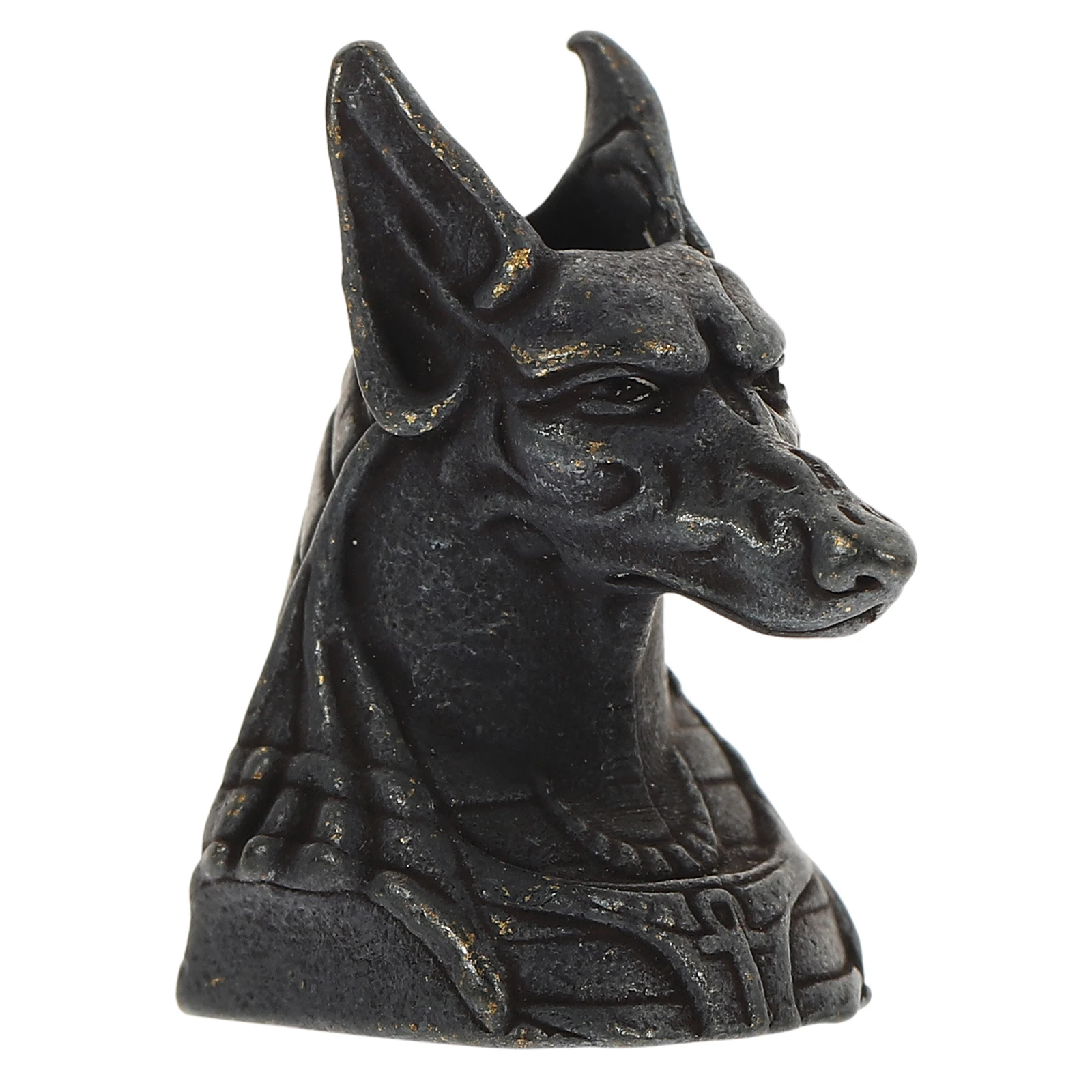 

Ancient Egyptian Anubis Pendant Keychain Black Metal Charm for Jewelry Bracelet DIY Crafts Small Size Durable Safe