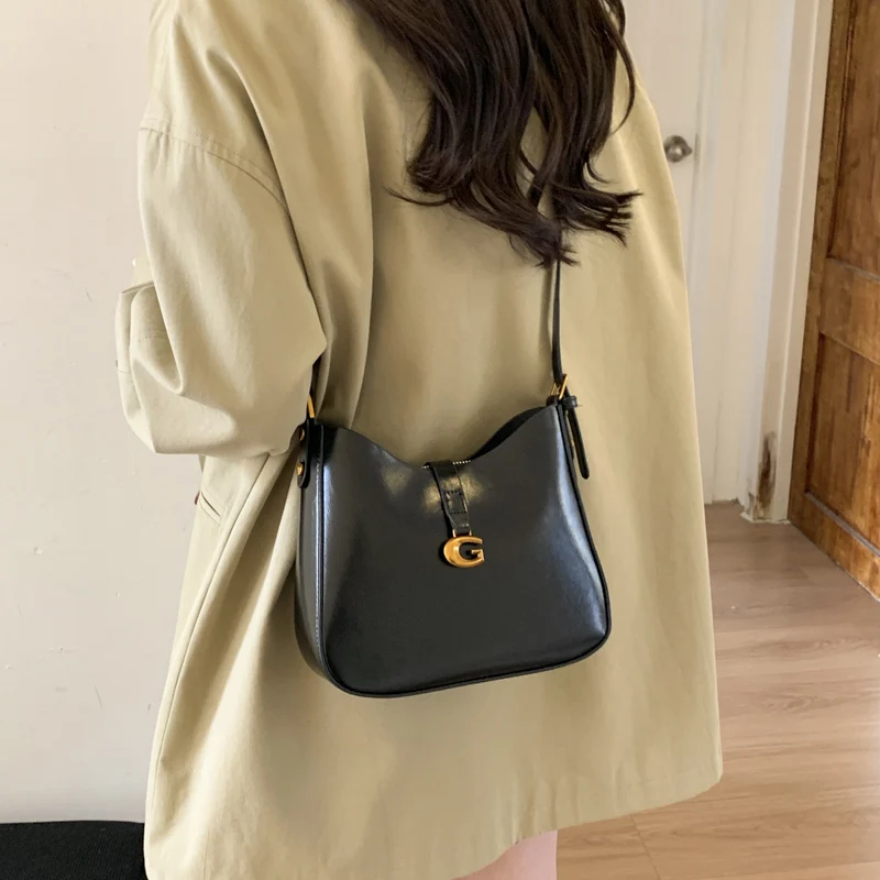 

Brown Elegant Women's Crossbody Bag In Leather With Shoulder Strap By Luxury Brand Famous Designer Handbag Classic