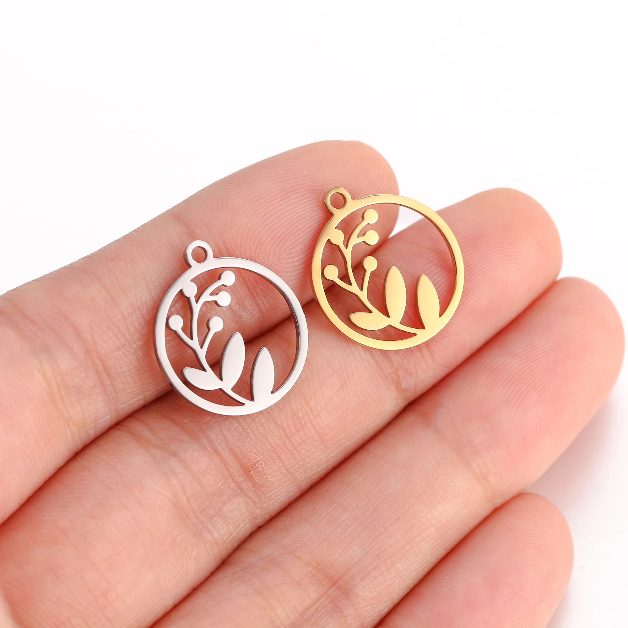 5 teil/los Edelstahl Charms Für Schmuck Machen Yoga Lotus Blume & Taiji Religion Amulett Anhänger Diy Ohrringe Halskette Armband – Detail 13