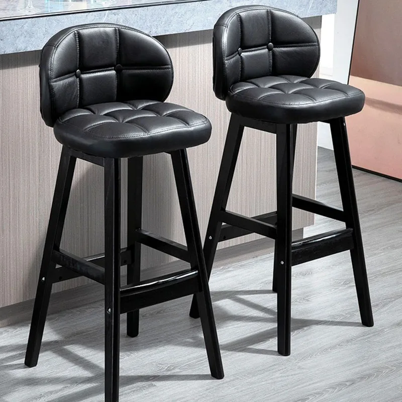 

Leather Luxury Bar Stools Design Minimalist China Bench Counter Bar Stools Relaxing Stainless Steel Barkrukken Home Furniture