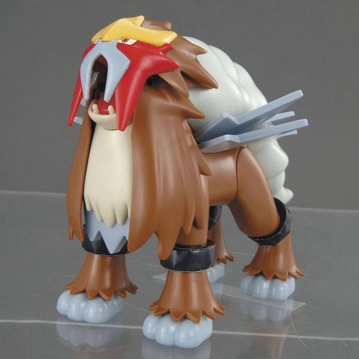 Figurines Pokémon originales Bandai ​ ​ Entei ​ ​   Figurines d'action Anime, jouets à assembler, modèle de collection, ornements, cadeaux pour enfants