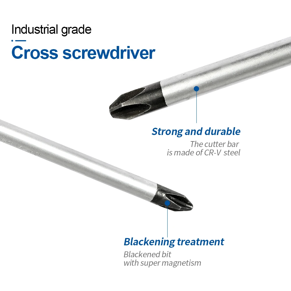 NINDEJIN-chave de fenda magnética elétrica, phillips, punho dos PP, PH0, PH1, PH2, PH3, CR-V, 1Pc