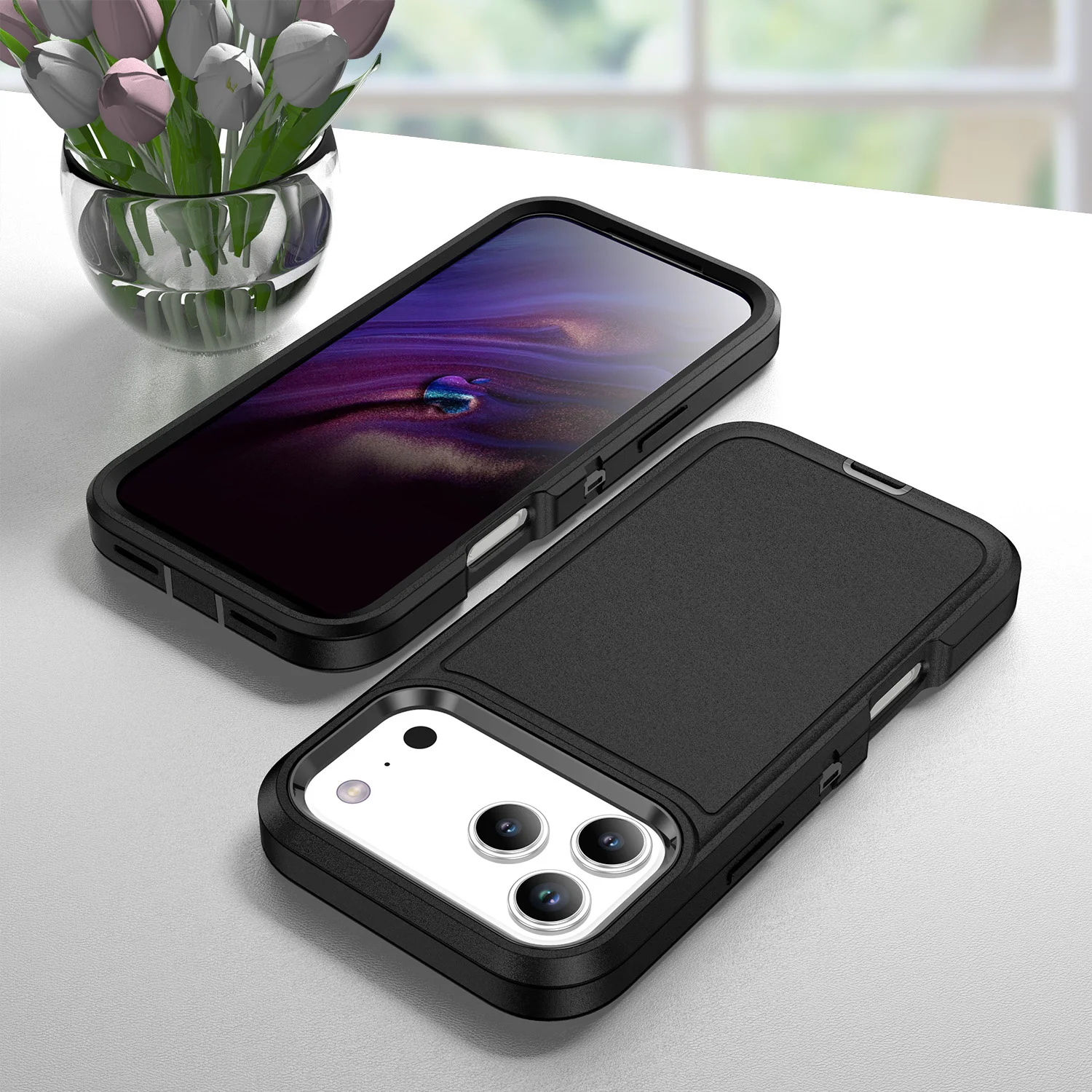 Etui na iPhone'a 17 16 15 14 13 12 11 Pro Max XS XR 8 Plus Wytrzymałe, odporne na wstrząsy, odporne na zarysowania, wytrzymałe, ochronne z pełnym pokryciem — zdjęcie 7