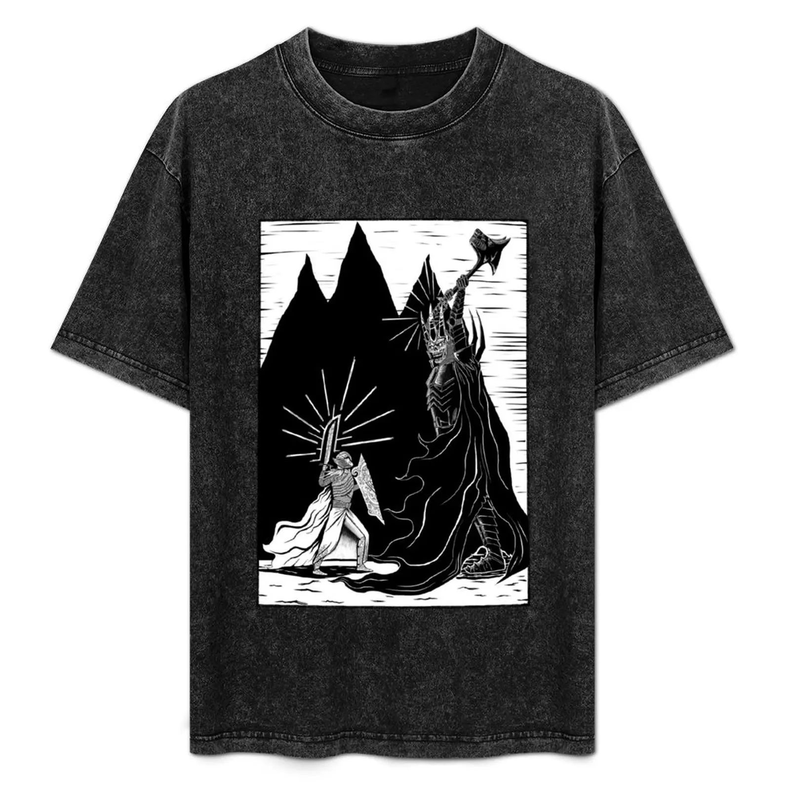

Fingolfin battles Morgoth T-Shirt Long Lasting Casual T-Shirt
