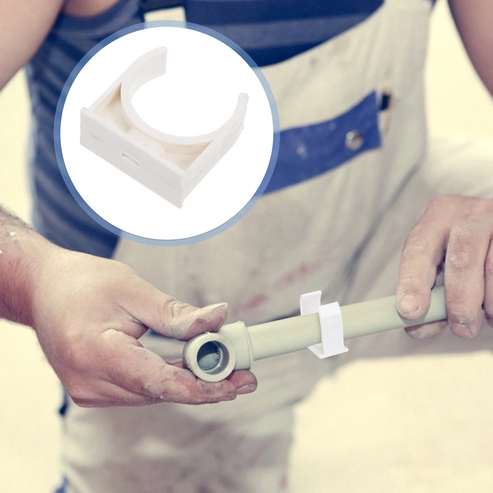 

50Pcs PVC U-Shaped Water Clamps Hoses Supports Wear-Resistant Temperature Toughness Accessories U-Shaped Water Clamps