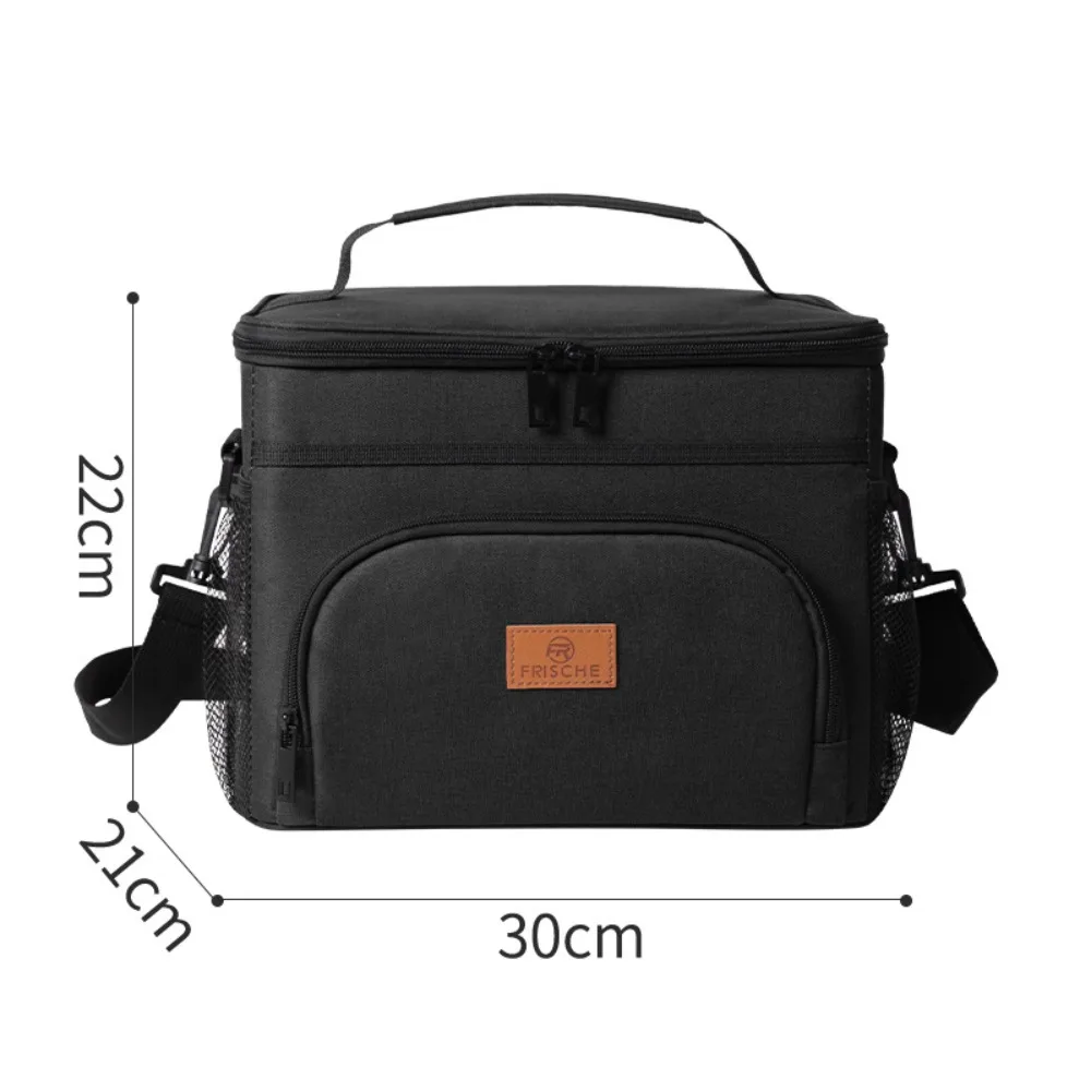 

New Double Layer Insulated Thermal Bag Portable Large Capacity Lunch Box durable handle Waterproof Cooler Lunch Bag