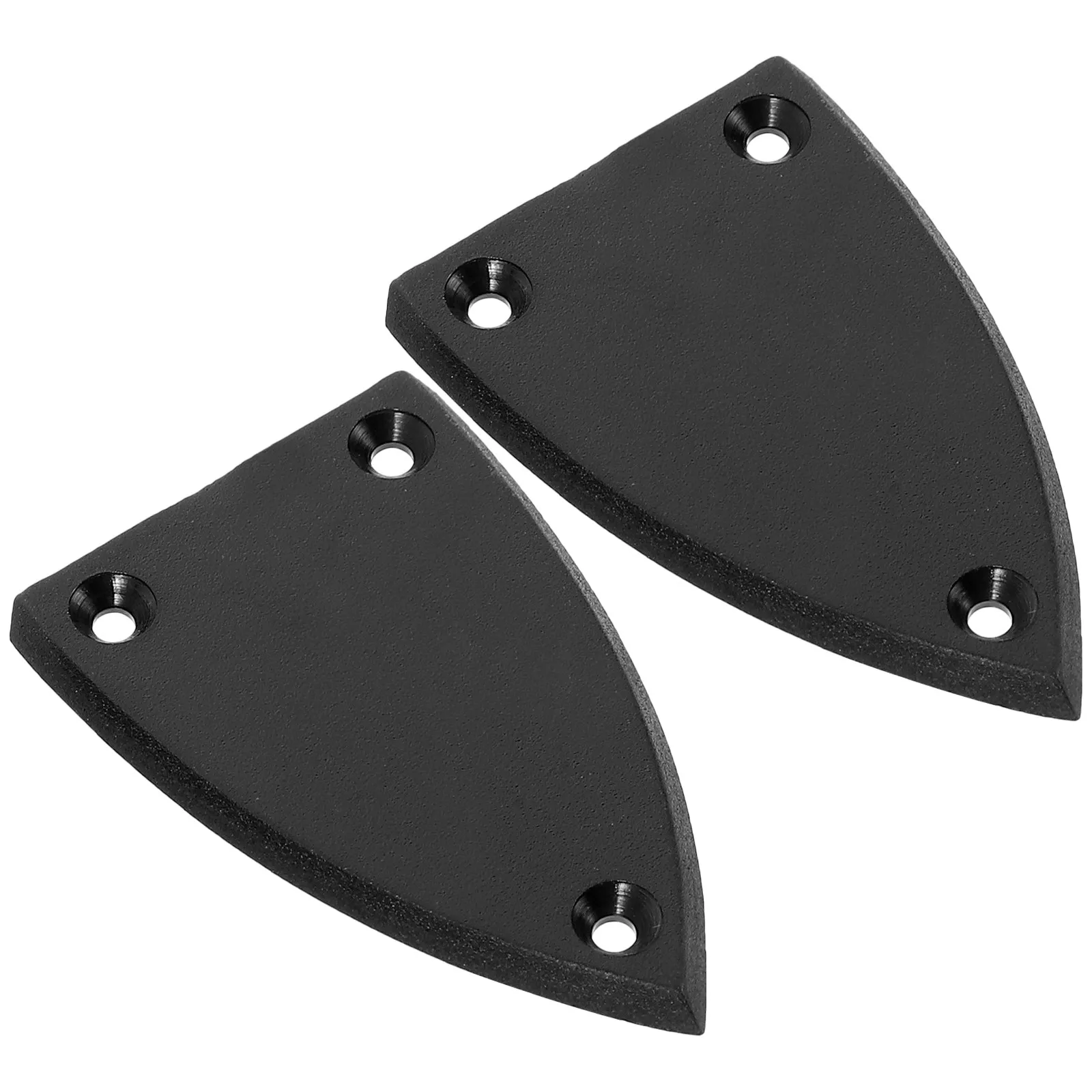 2Pcs Guitar Parts Truss Rod Cover Plate 3 Hole Black Replacement Electric Guitar Triangle Rod Cover Bass Supplies