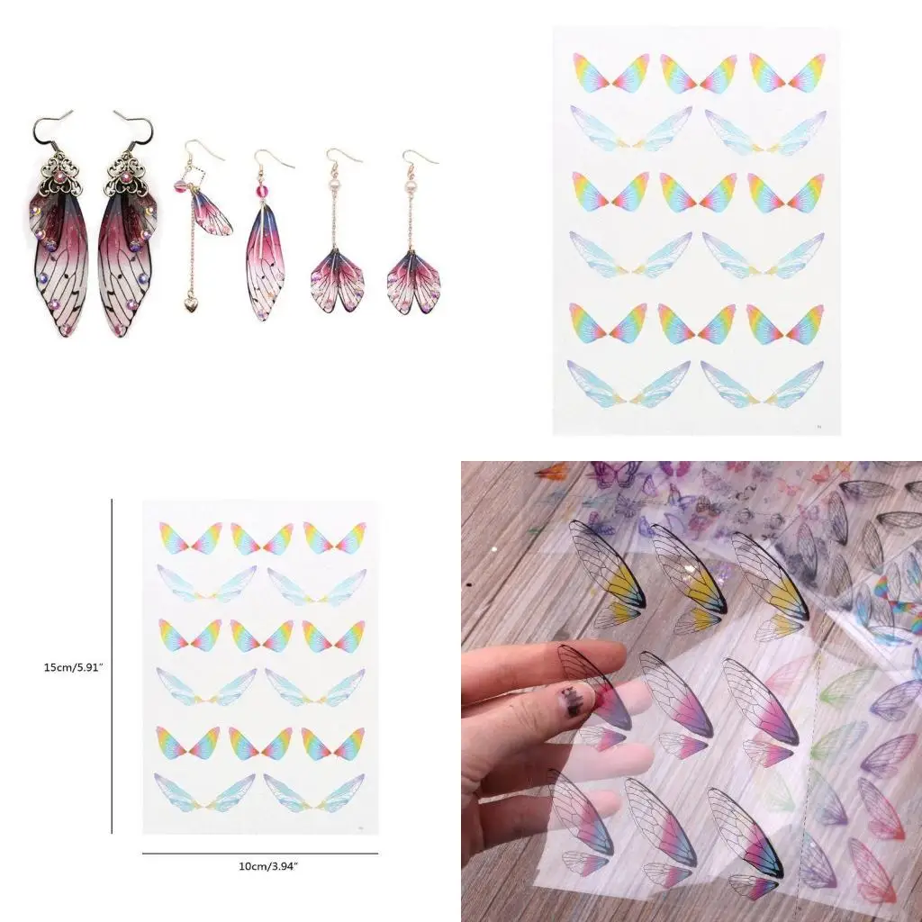 

Принадлежности для эпоксидной смолы для имитации крыльев бабочки, аксессуары из смолы, подвески из смолы для наполнителя изделий