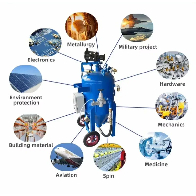 High Pressure Sandblasting Machine Surface Cleaning Machine Abrasive Blast Rust Cleaning Sand Blasting Machine Hot Sale Mexico