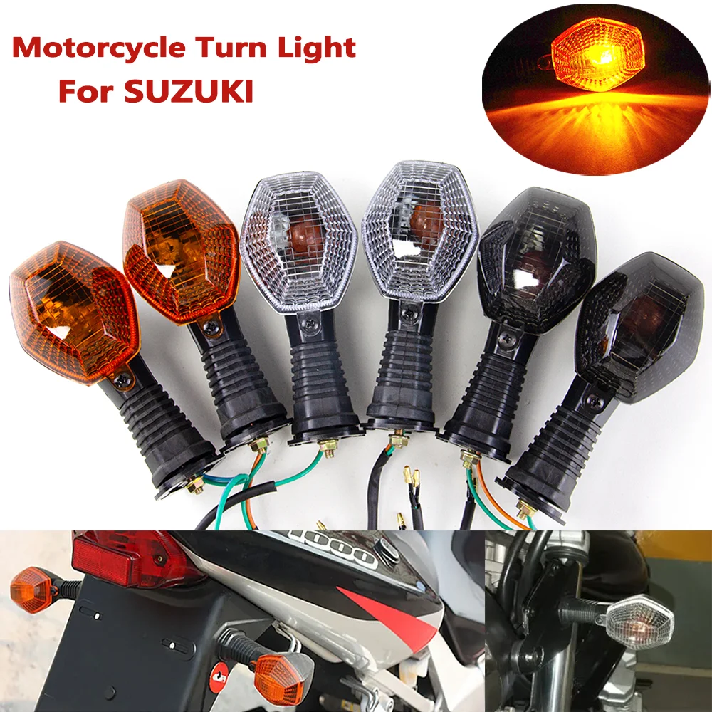 Motorcycle Front Rear Turn Signal Indicator Lights For Suzuki DL650 DL1000 V-Strom 2004-2012 2010 2011 DRZ400S/SM SV650 1000 N/S