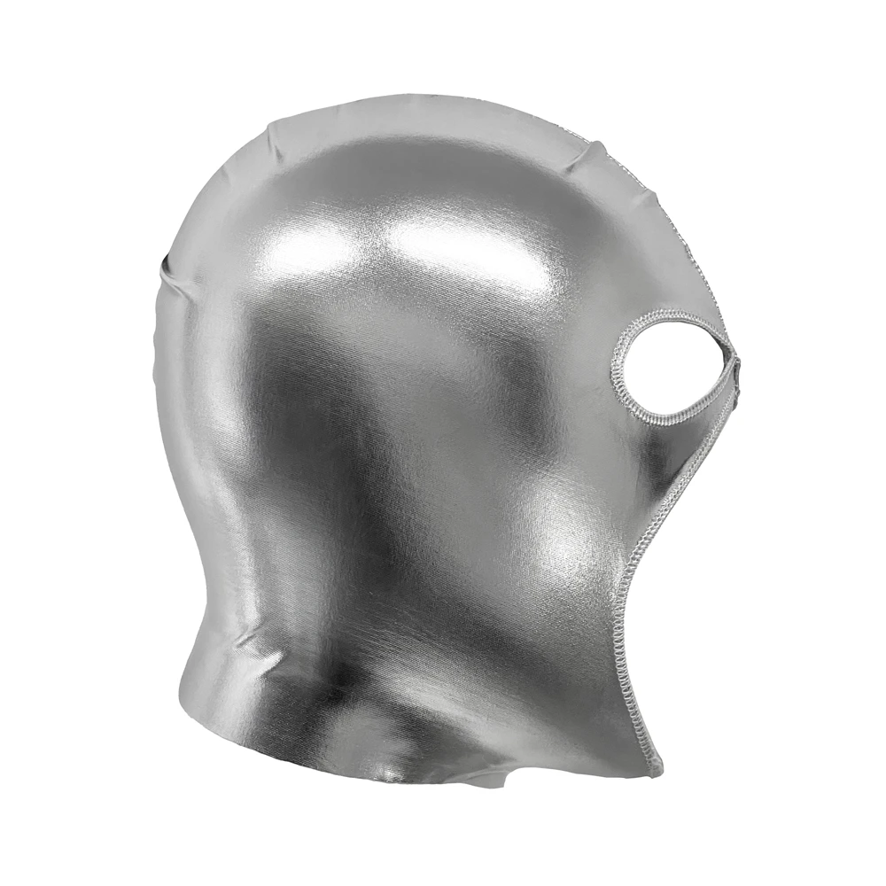 Unisex Kunstleder Kopfbedeckung Halloween CS Spiel Party Cosplay Zubehör Kostüme Männer Offene Augen Mund Vollkopfbedeckung Gesichtsmasken