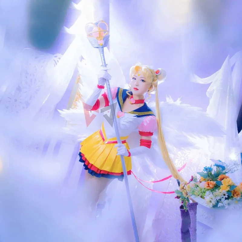 

Новый аниме 5 Цукиног, костюм для косплея, платье, реквизит, перчатки на заказ