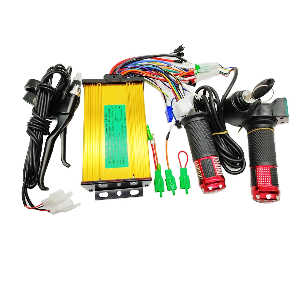 Elektrofahrrad E-Bike Bürstenloser Controller mit Gashebel und Bremshebel 36V-84V 500W-1000W – Detail 5