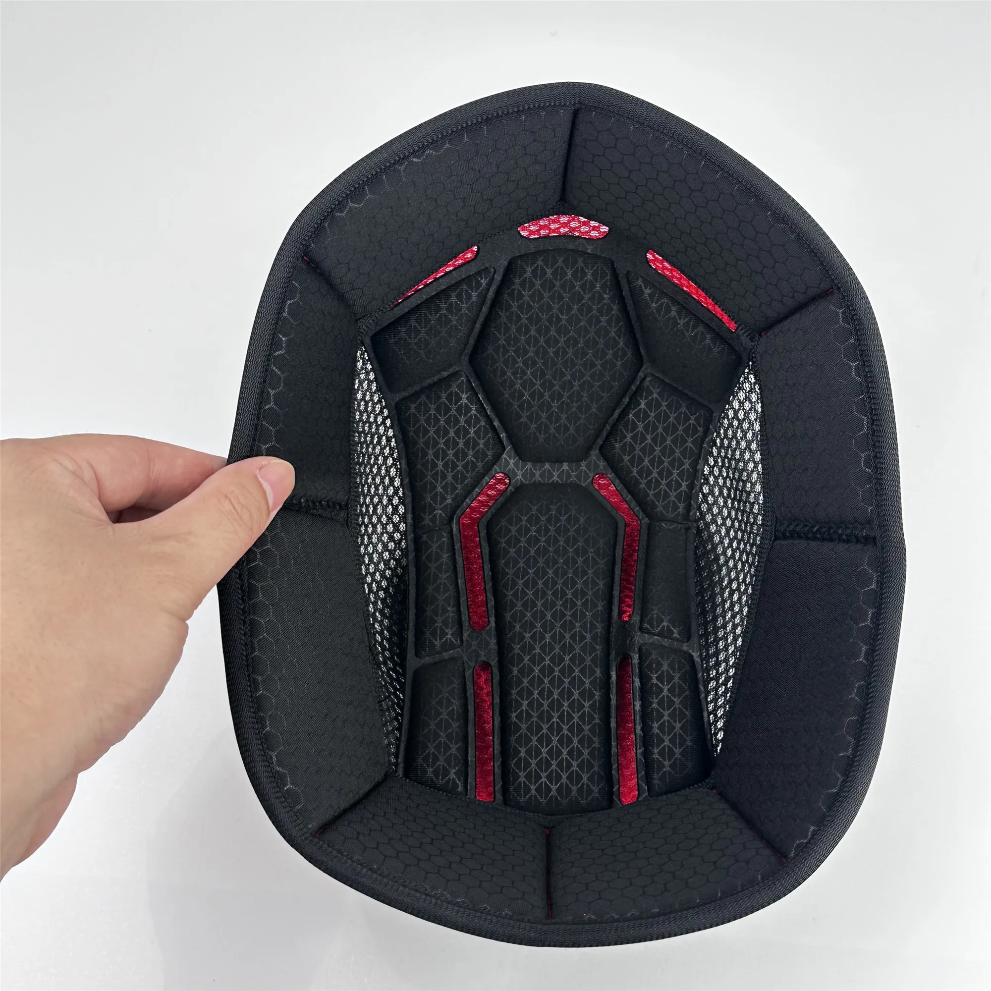 Abnehmbare, waschbare Motorradhelm-Innenpolster aus Schaumstoff, Ersatzkissen für Halbschalen-Motorradhelme – Detail 2