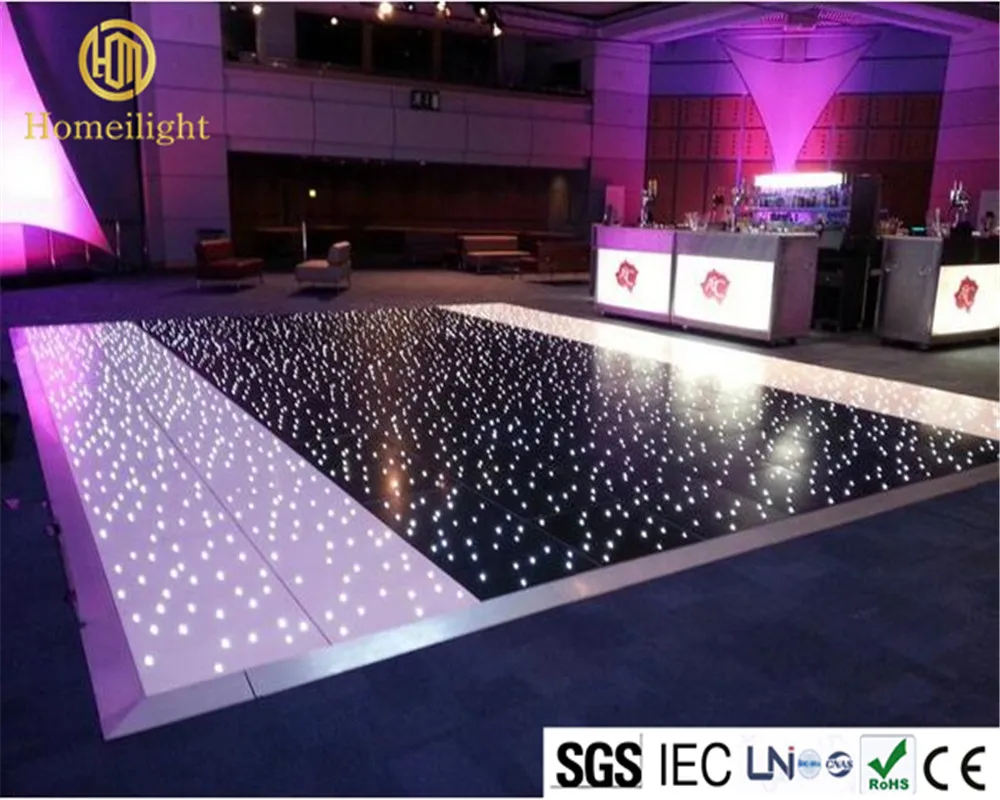 Most Popular 14*14FT LED Dance Floor Panels For Wedding DJ Bar Party Twinkling Light Dance Floor Tile