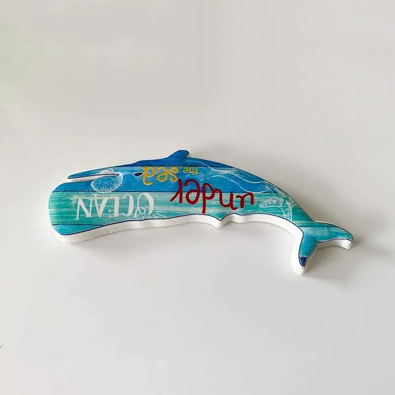 

Whale Ocean Animal Cute Fridge Magnet Creative Home Decoration 3D Resin Magnet