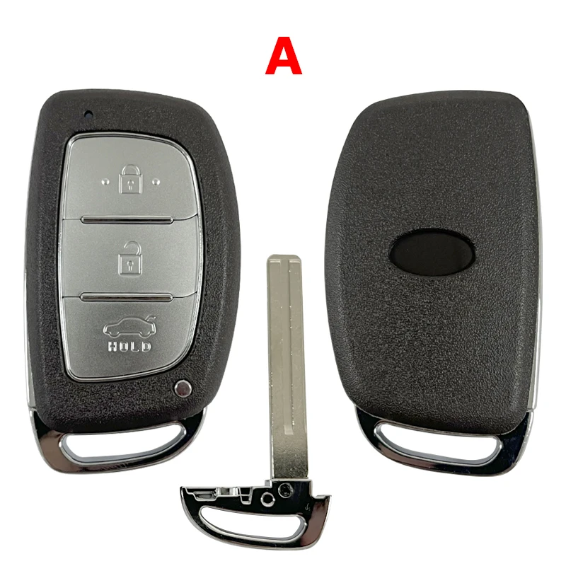 CS020060  Aftermarekt Key Shell 3/4 Button for Hyundai Remote Smart Key Housing  Replacement  Car Key Shell