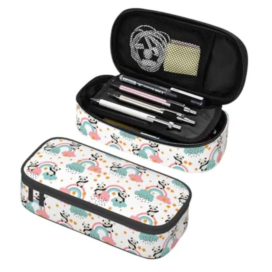 

Large Pencil Case, Pencil Pouch With Zipper Compartments Stationery Pencil Bag For Teens Students School Supplies